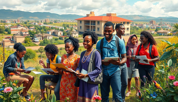 Kenyan job market for recent graduates motivating each other